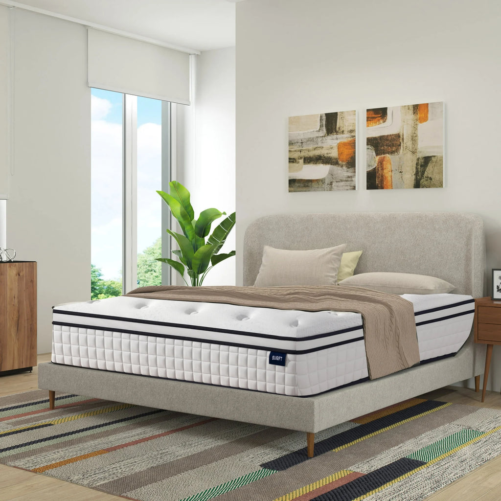 Queen Plush Gel Memory Foam Spring Mattress C593