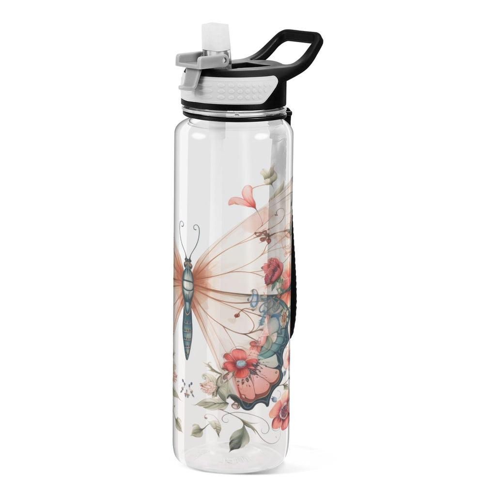 Clear 32oz Tritan Sports Water Bottle with Straw L27175