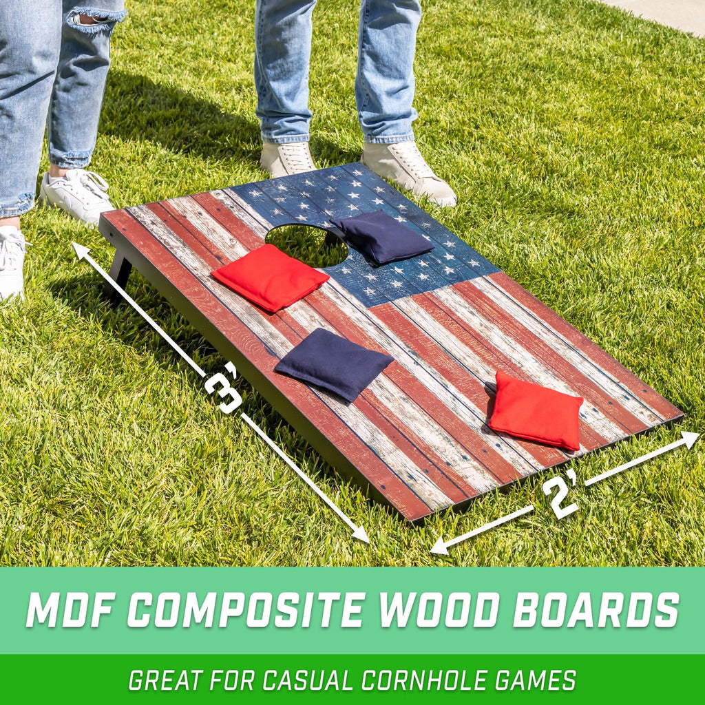 American Flag Cornhole Set with 8 Bean Bags G722