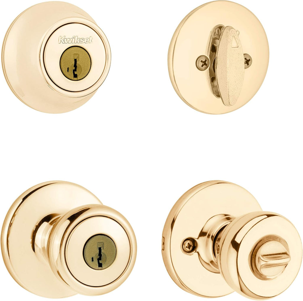 Satin Nickel Entry Combo Set with Electronic Keypad Deadbolt M8061