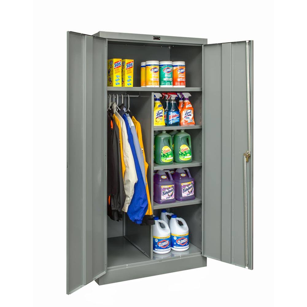 Gray Solid Door Combination Cabinet Z133706