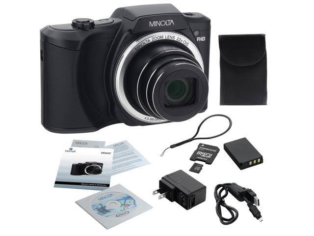 20.0-Megapixel 1080p Full HD Wi-Fi Digital Camera with 22x Zoom (Black) U2288
