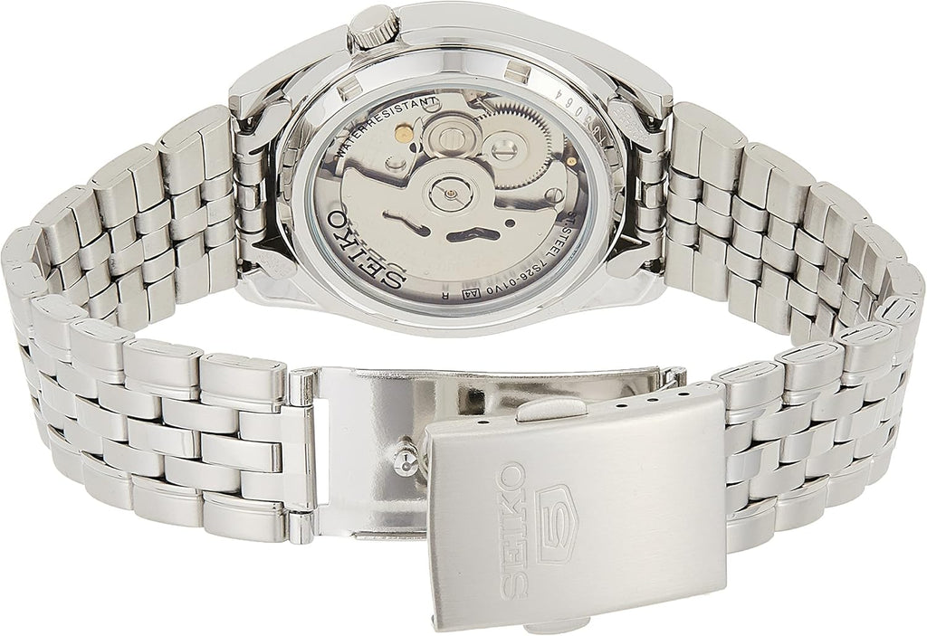 Automatic Watch with Black Dial, Day/Date Calendar, Luminous Hands, Stainless Steel Case & Bracelet T45534