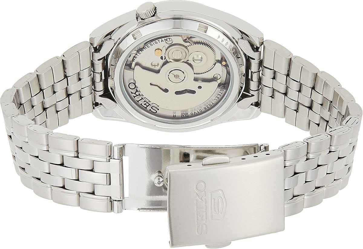 Automatic Watch with Black Dial, Day/Date Calendar, Luminous Hands, Stainless Steel Case & Bracelet T45534