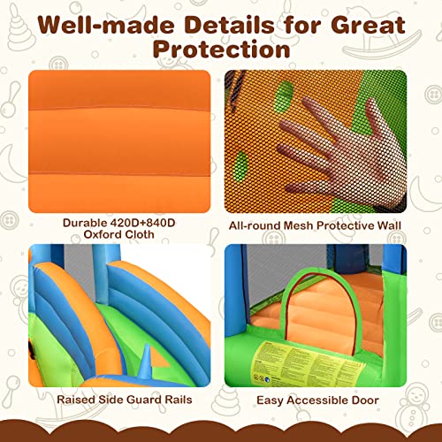 7 in 1 Inflatable Water Slide with Splash Pool M742