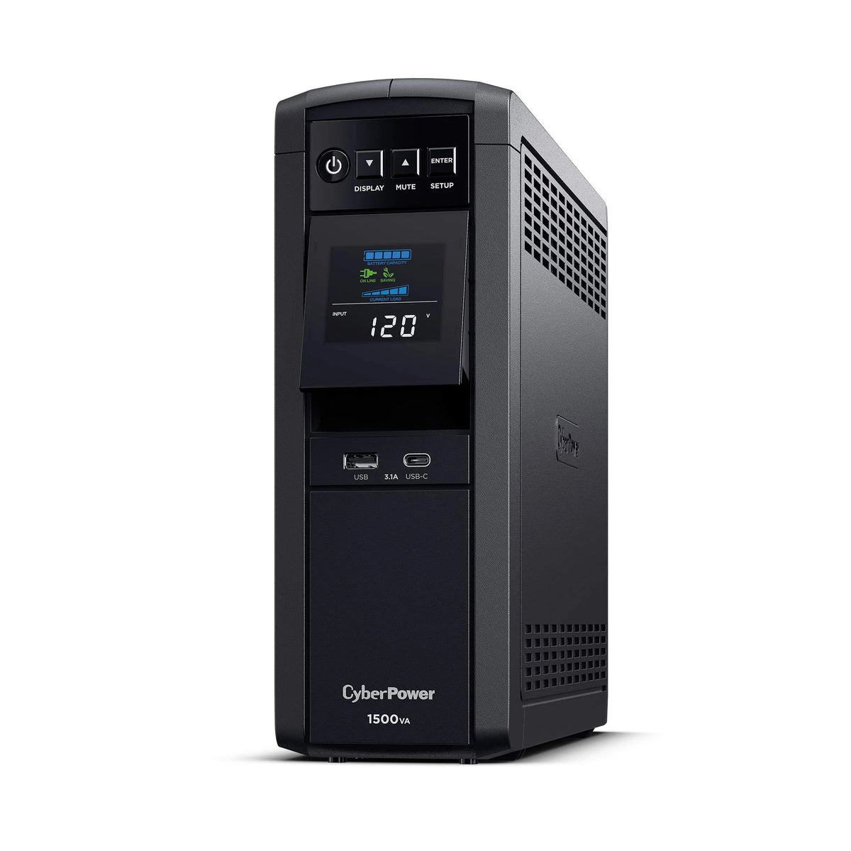 Black 1500VA/1000W UPS System, 12 Outlets, Mini Tower I6165