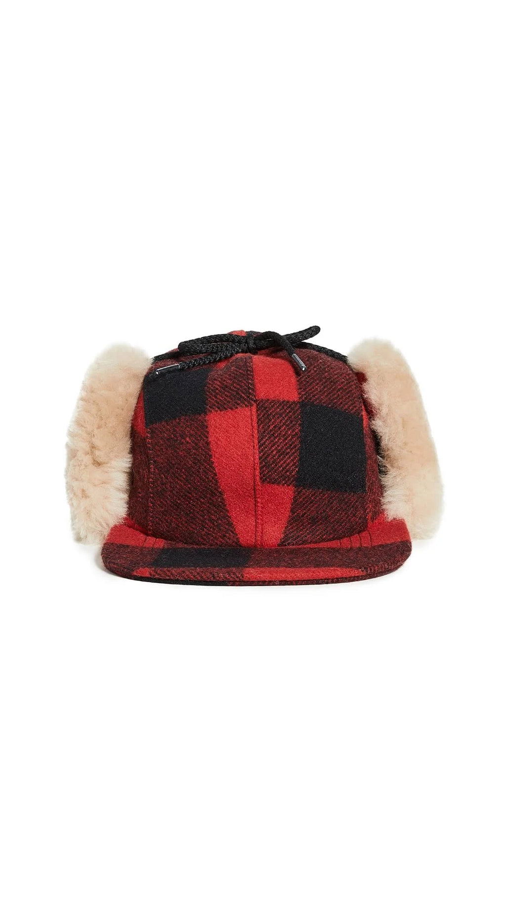 Mackinaw Cap Red Black H292