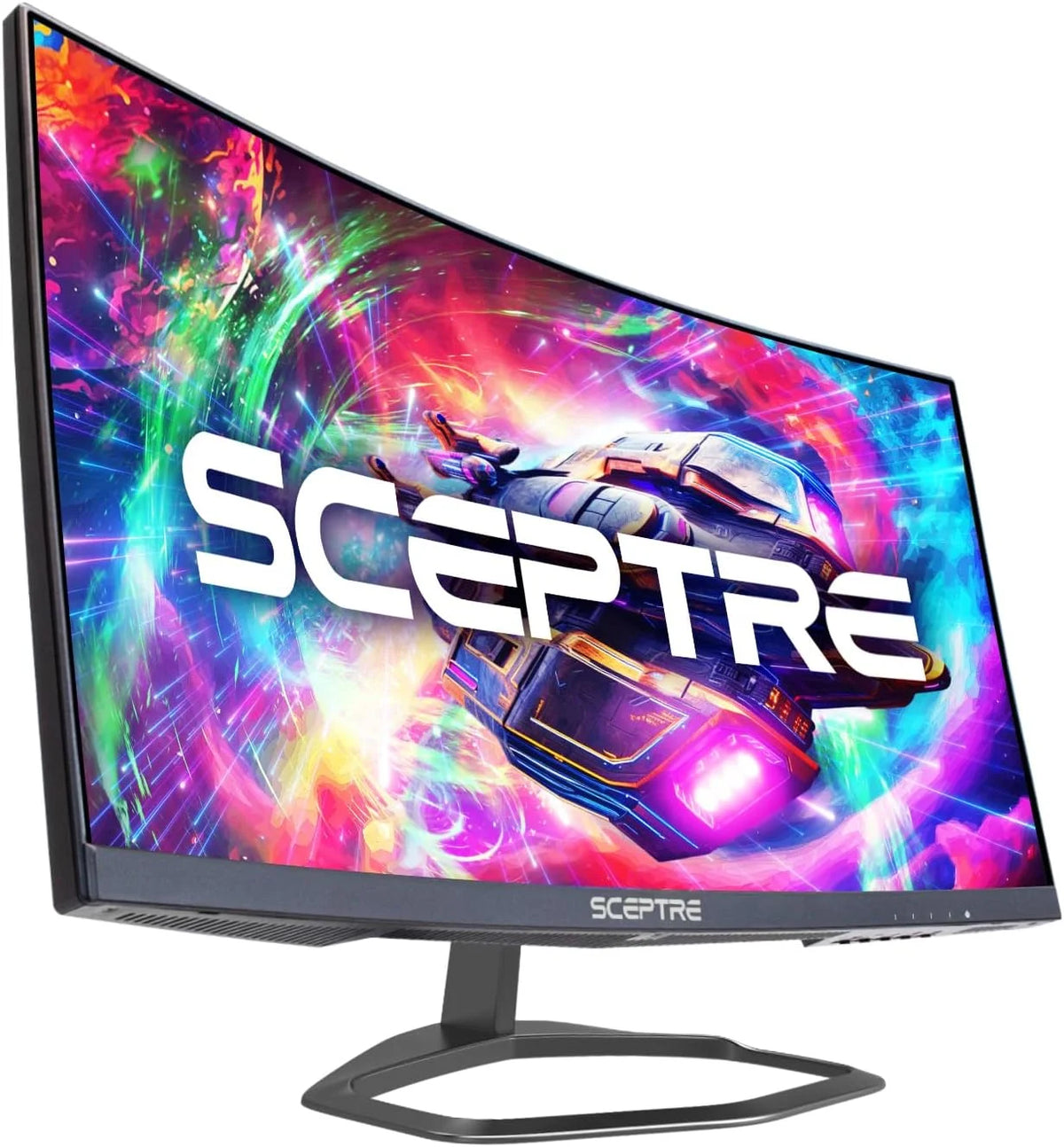 Curved 24.5-inch Gaming Monitor 240Hz 1080p 1ms DisplayPort HDMI Blue Light Shift Built-in Speakers Machine Black N8421