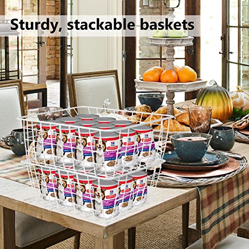 4 Pack Stackable Wire Freezer Organizer Baskets X289850
