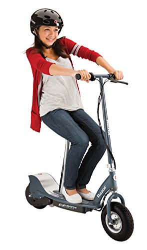 Seated Electric Scooter with 9" Pneumatic Tires, Removable Seat D24095