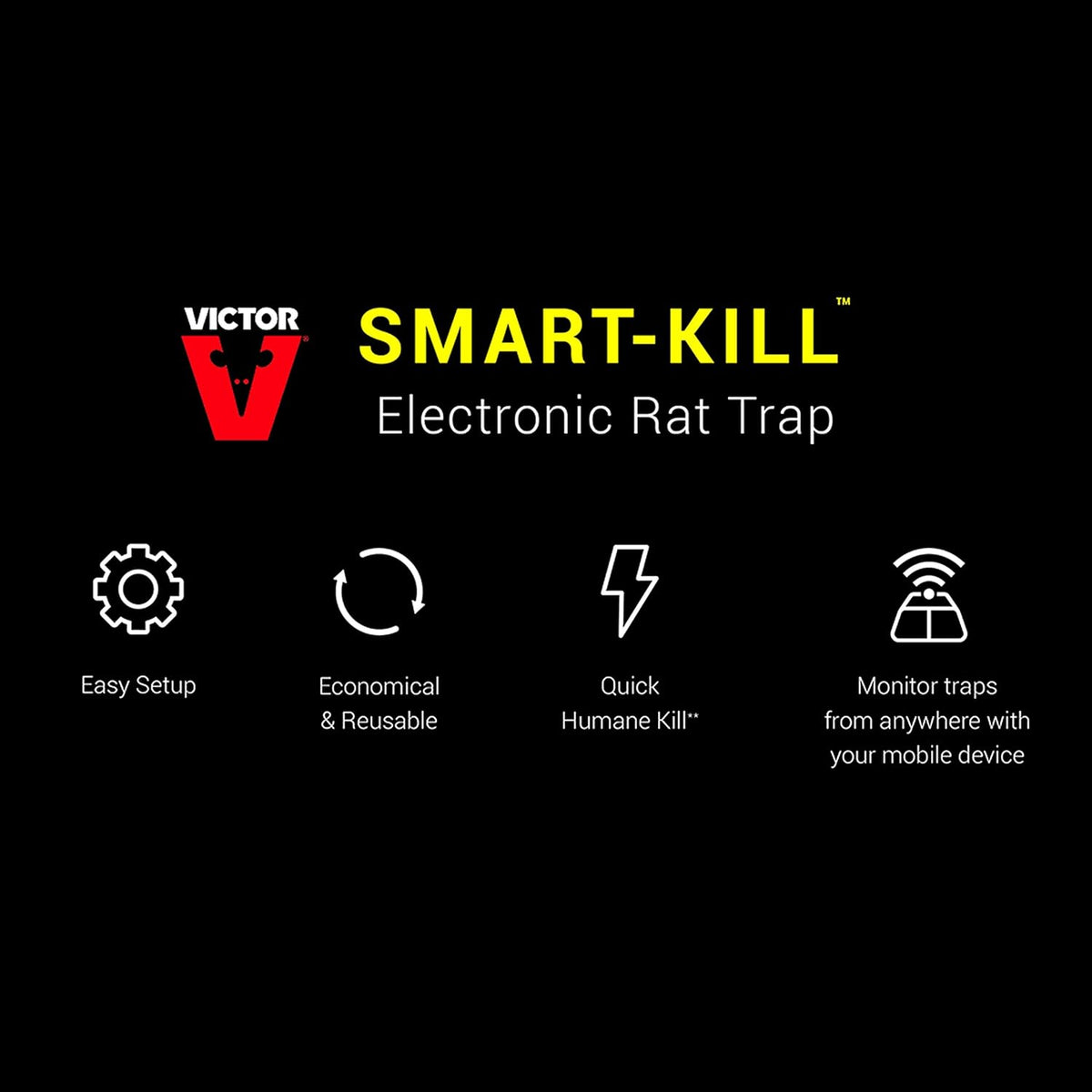Smart-Kill Electronic Rat Trap K20858