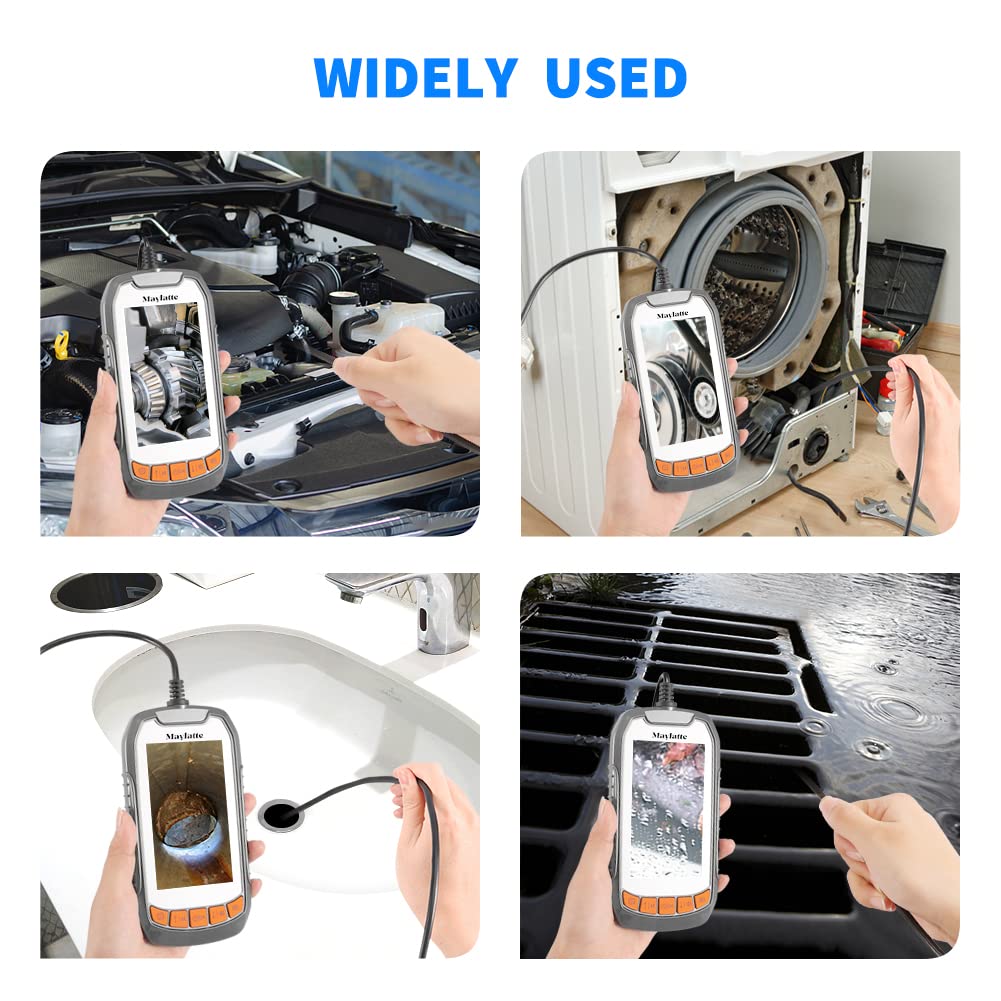 5.5mm 4.3 Inch 1080P HD Borescope Inspection Camera with 6 LED Lights F38834