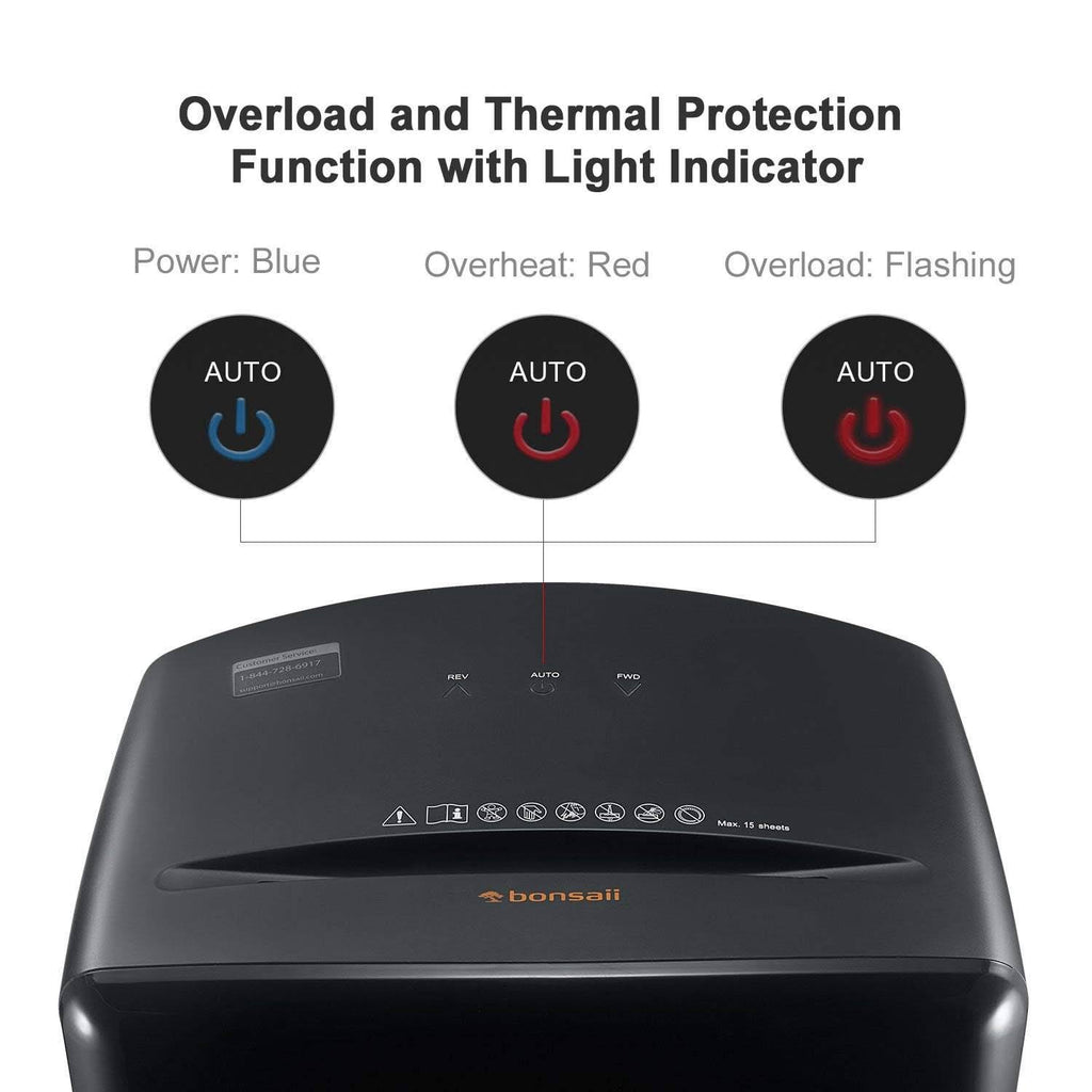 15-Sheet Cross-Cut Paper Shredder Black Q3919