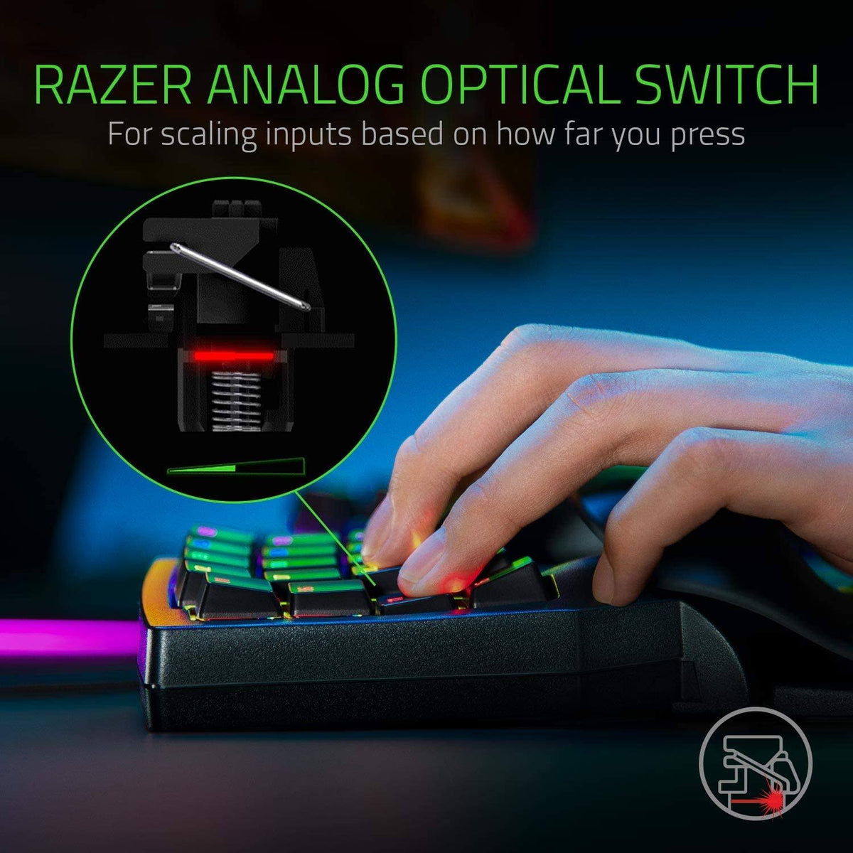 Black Analog Gaming Keypad E5659