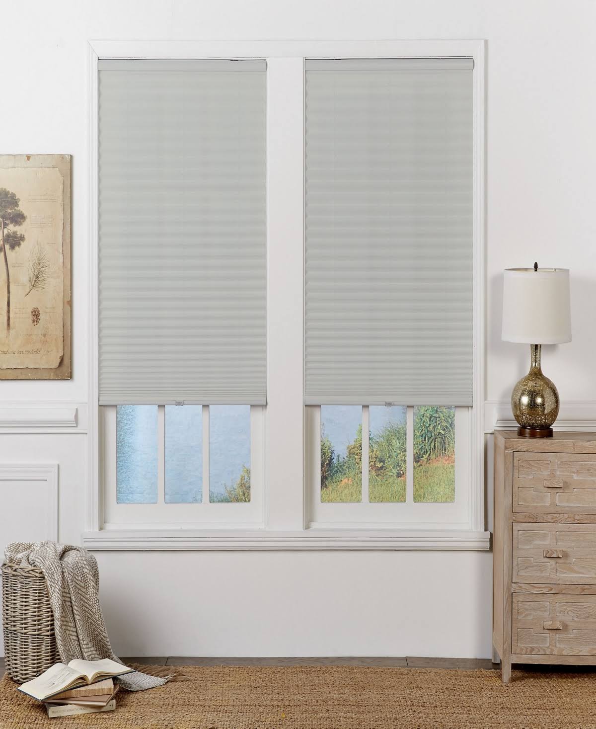 Cordless Light Filtering Pleated Shade 48x72 N312880