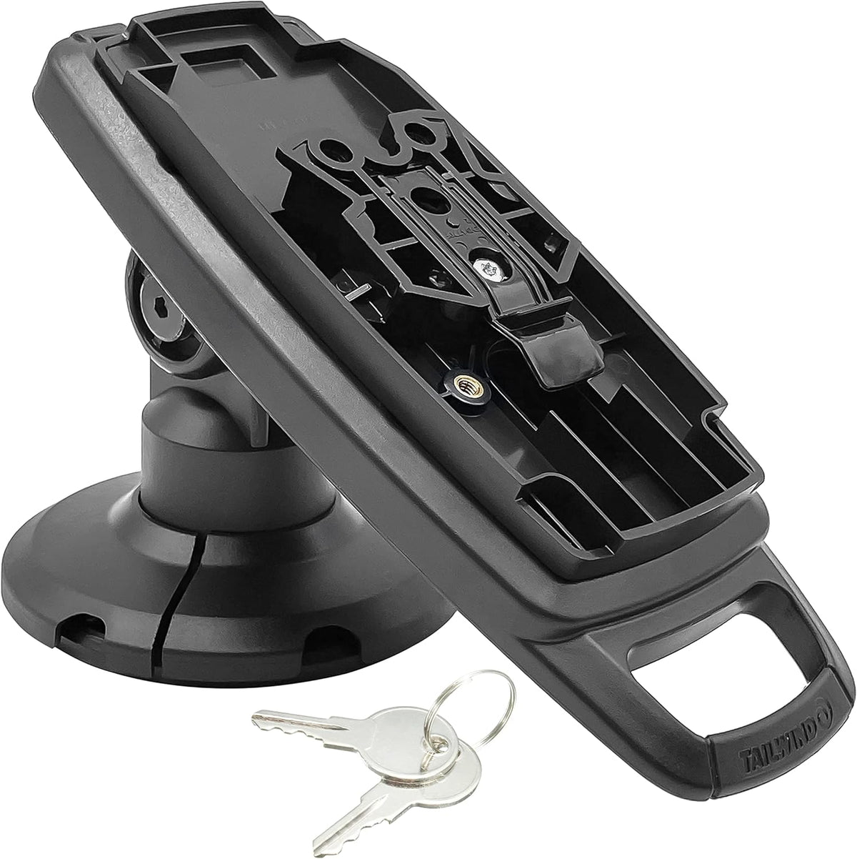 Black Compact Pole Mount Terminal Stand G646