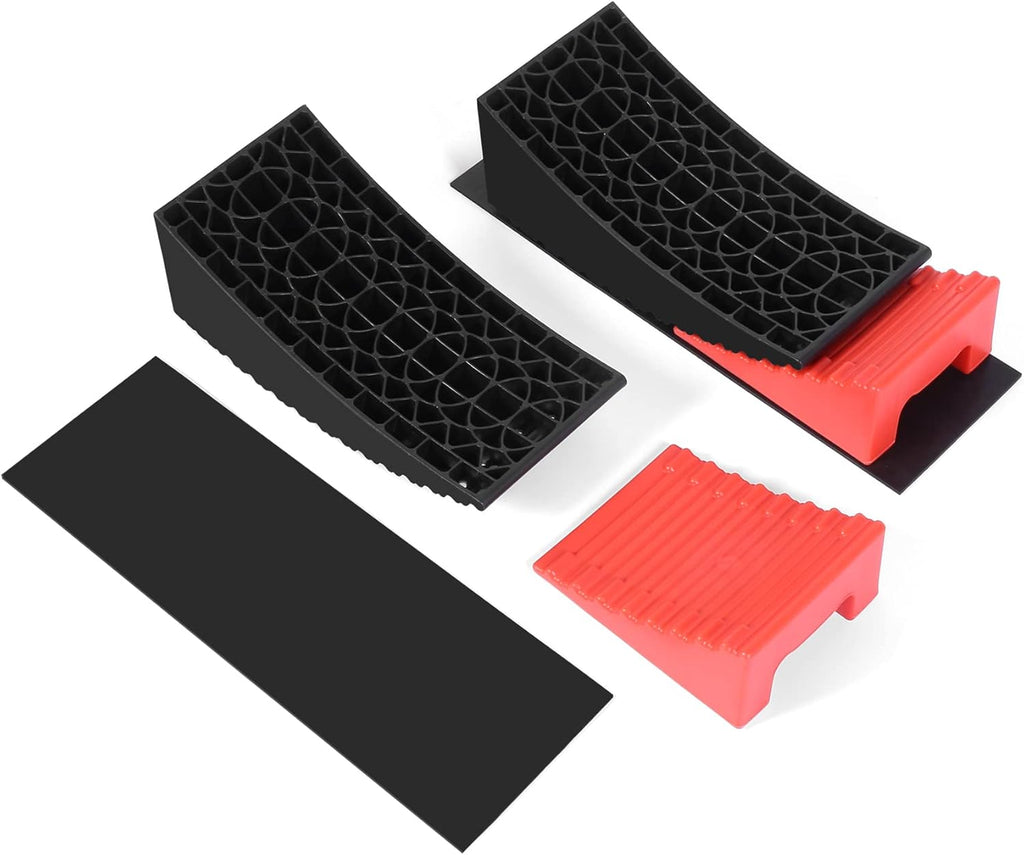 Camper Leveler Kit RV Leveling Blocks with Anti-Slip Mats and Carry Bag N21809