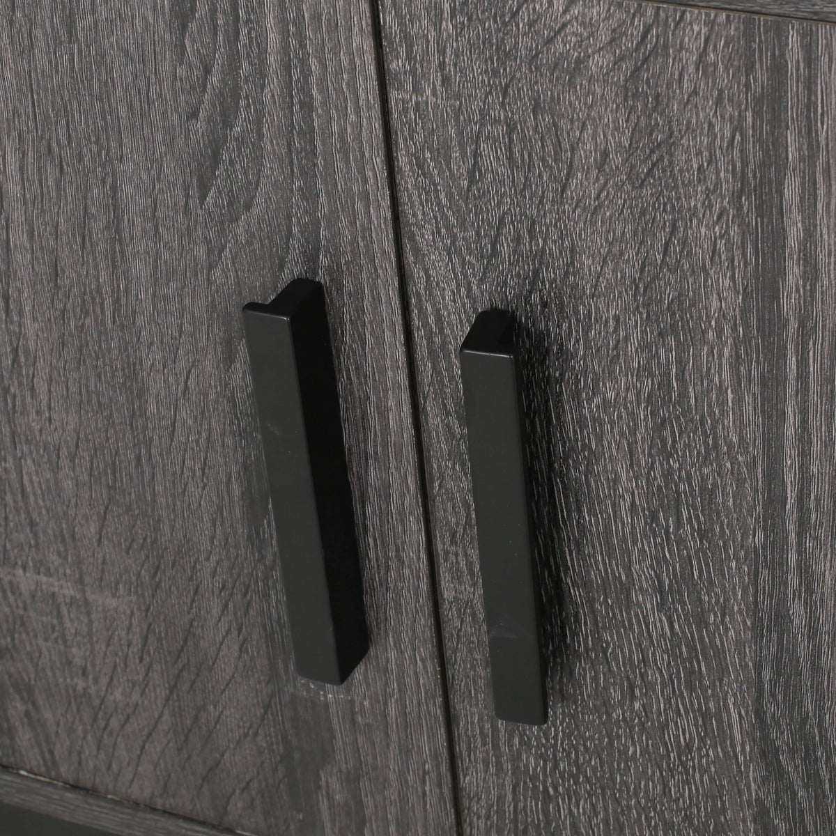 Dark Gray Black Faux Wood Cube Bookcase P53402