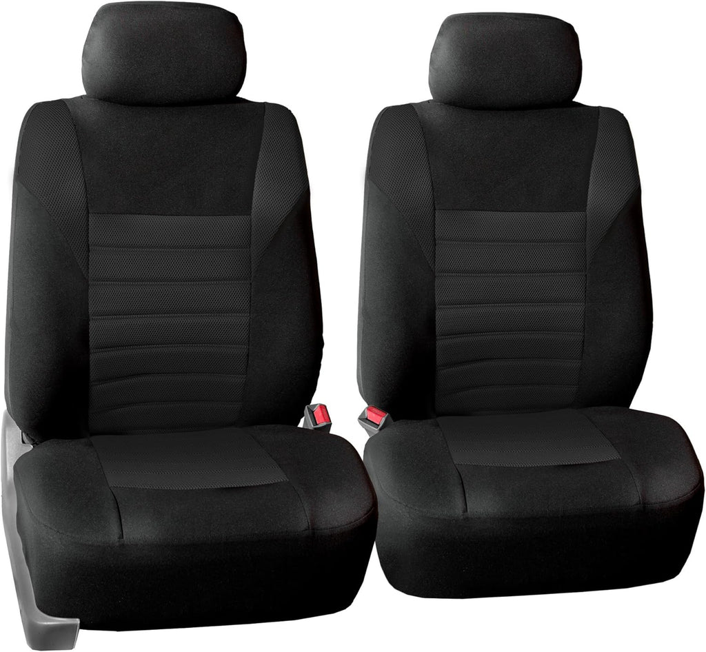 3D Air Mesh Fabric Seat Covers with Removable Headrests J129