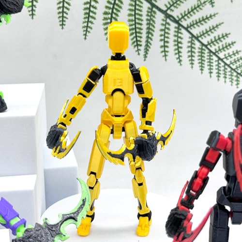 2 Packs T13 Action Figure Set, Movable Action Figure, Articulated, Full Body Mechanical Doll A33902
