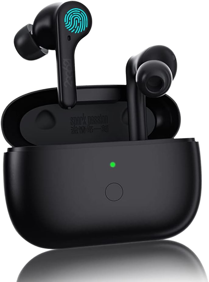 Wireless Earbuds, Active Noise Cancelling Bluetooth 5.1 in-Ear Headphones, IPX4 Waterproof 16H Playtime White O517251
