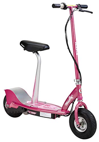 Seated Electric Scooter with 9" Pneumatic Tires, Removable Seat D24095