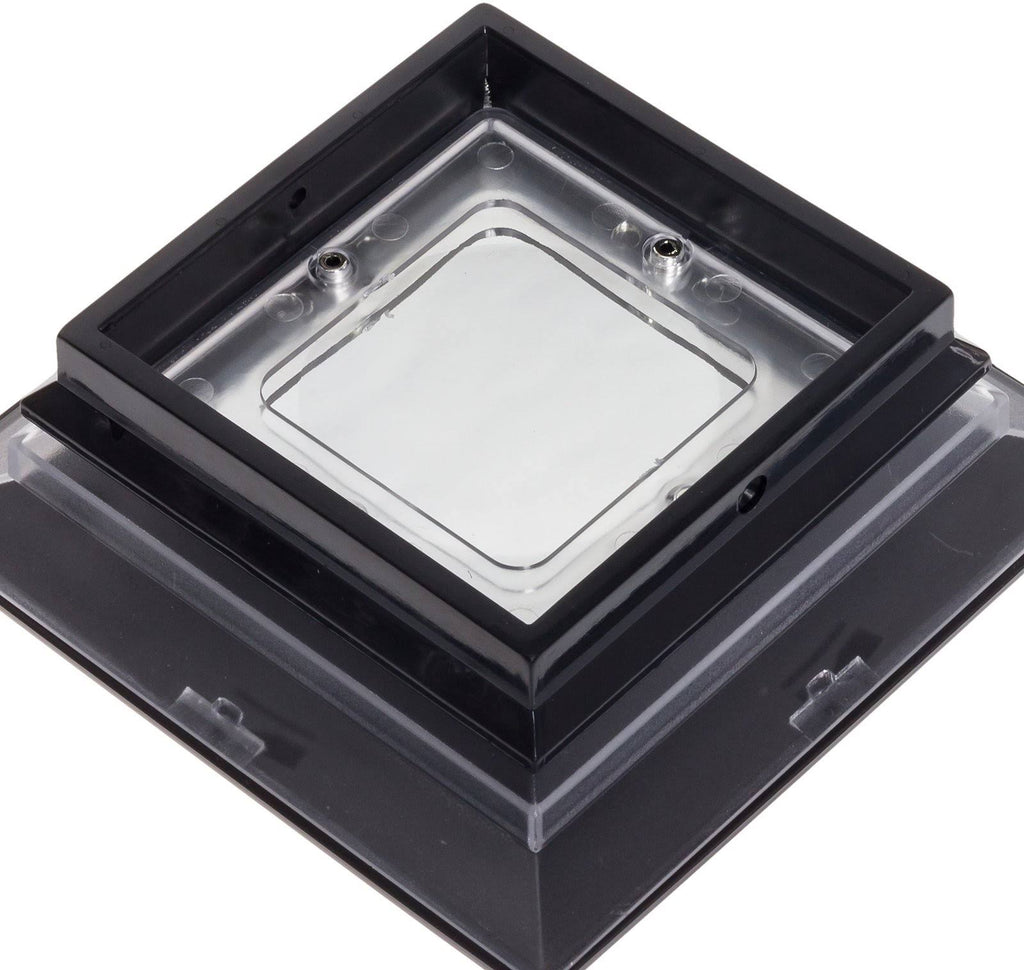 4 x 4 Solar LED Fence Post Cap Light 12 Pack Black E778