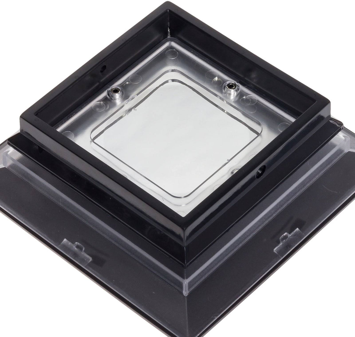 4 x 4 Solar LED Fence Post Cap Light 12 Pack Black E778