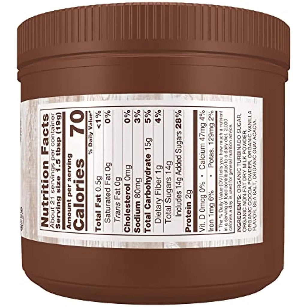 Organic Hot Cocoa, Instant, Milk Chocolate, Low-Fat, Gluten-Free, 14-Ounce I2187