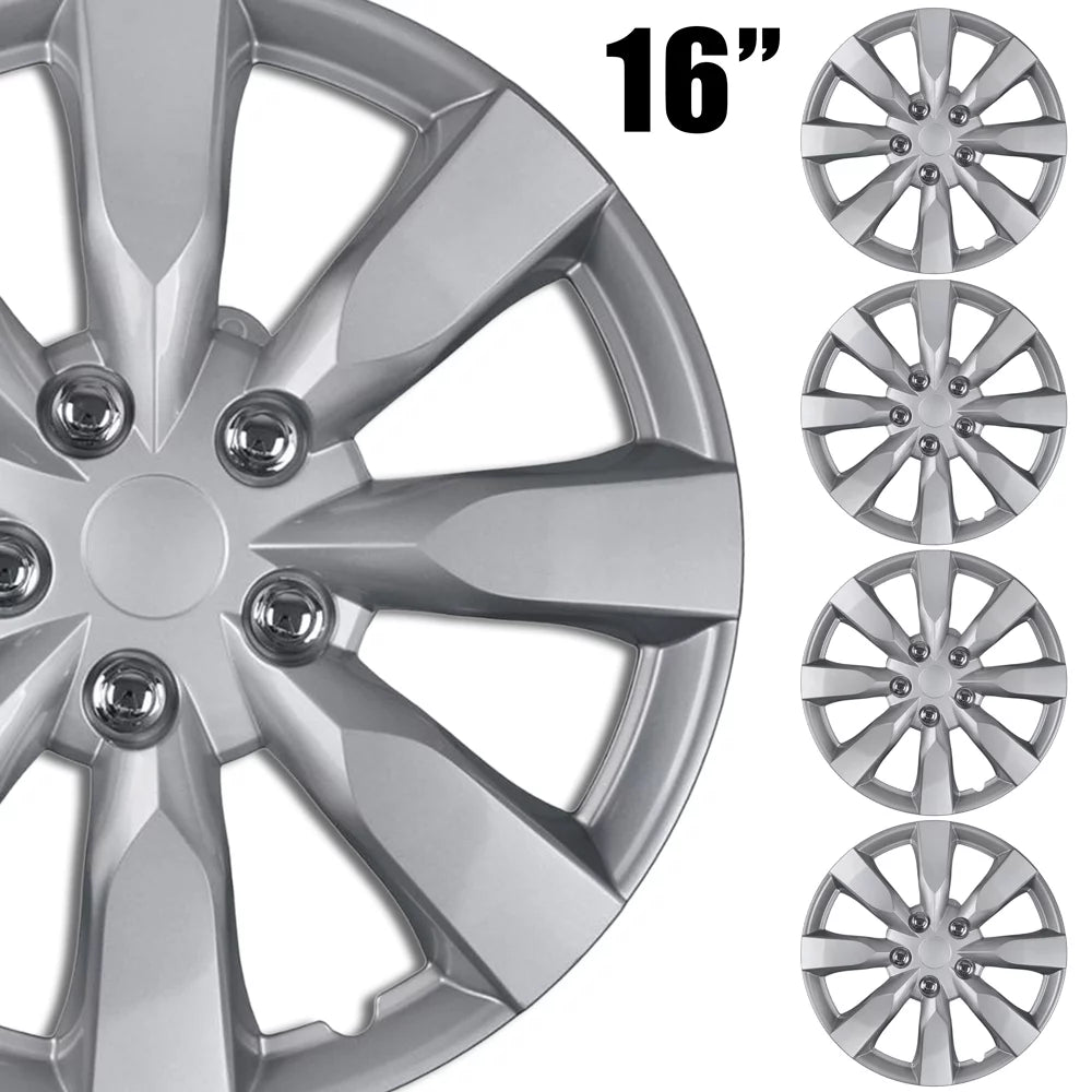 16" Automotive Wheel Rim Cover Hub Caps Set of 4 W7829
