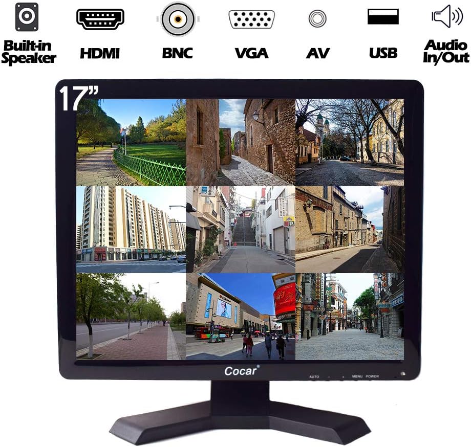 17 inch CCTV Monitor with VGA HDMI AV BNC Ports H1301