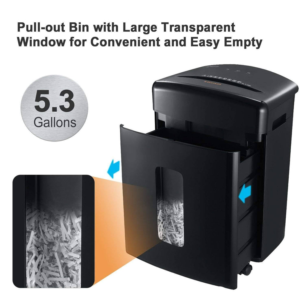 15-Sheet Cross-Cut Paper Shredder Black Q3919