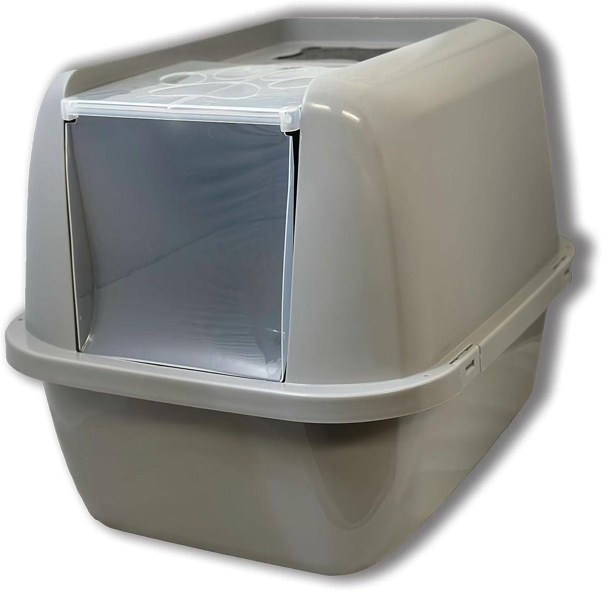 EZ Clean Jumbo Covered Cat Litter Box with Flip Top Lid W826