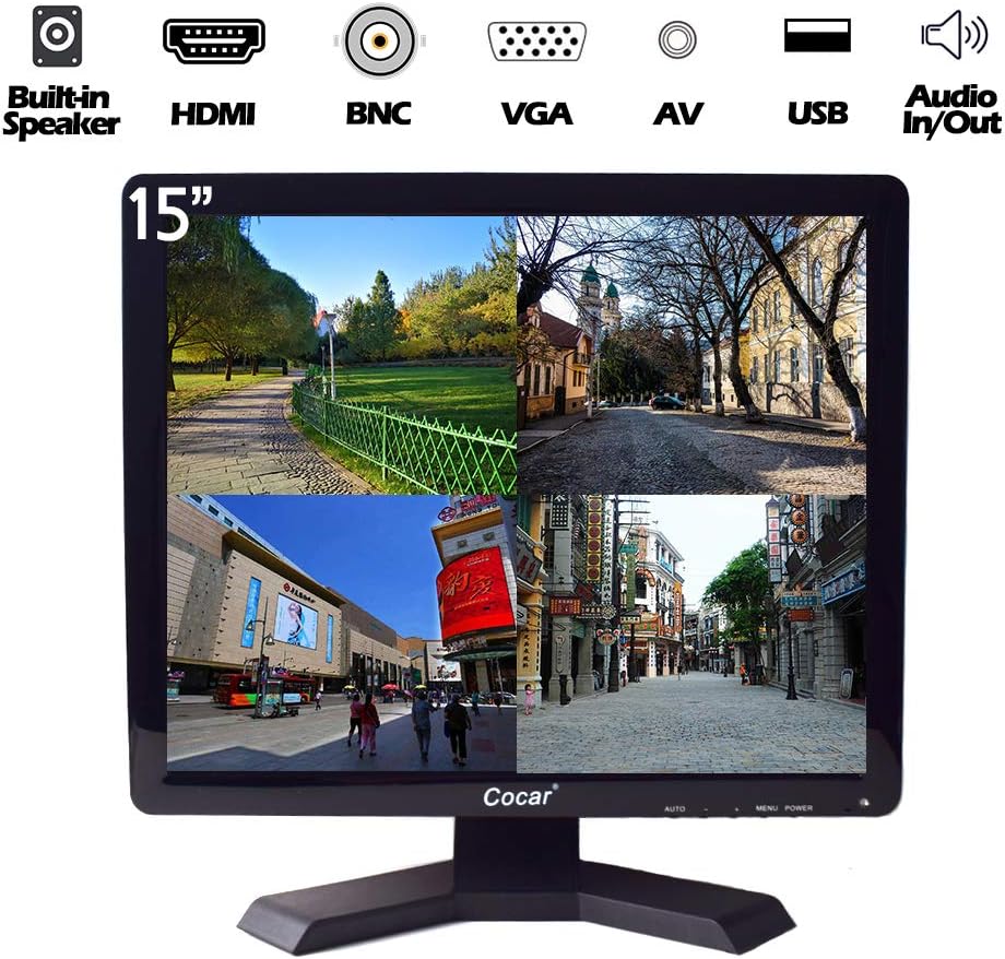 17 inch CCTV Monitor with VGA HDMI AV BNC Ports H1301