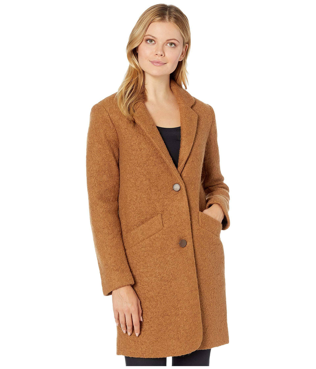 Dark Camel Boucle Coat N580