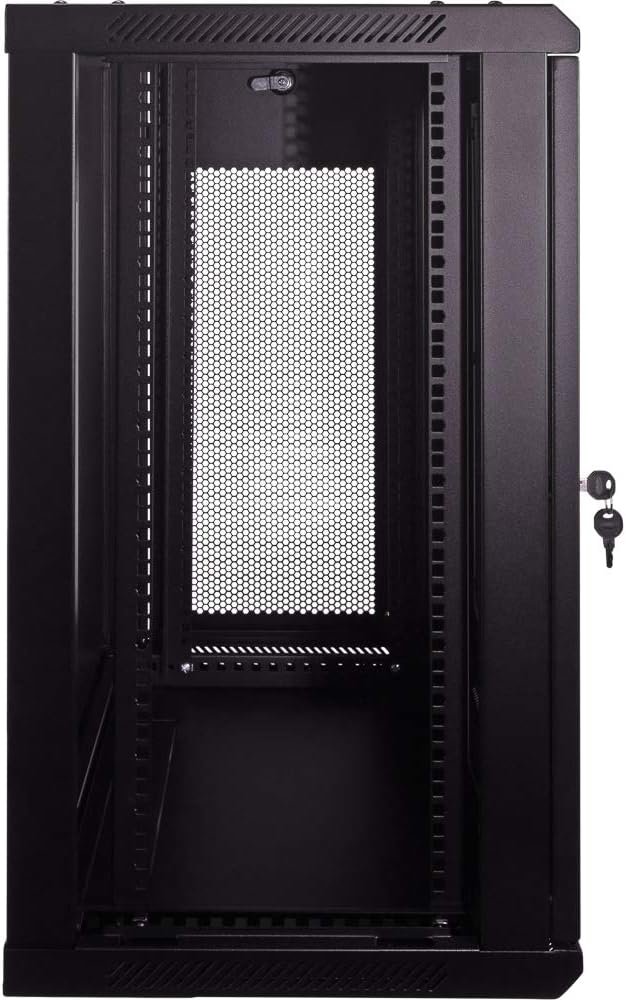 15U 19-Inch Server Network Rack with Locking Door Black E858