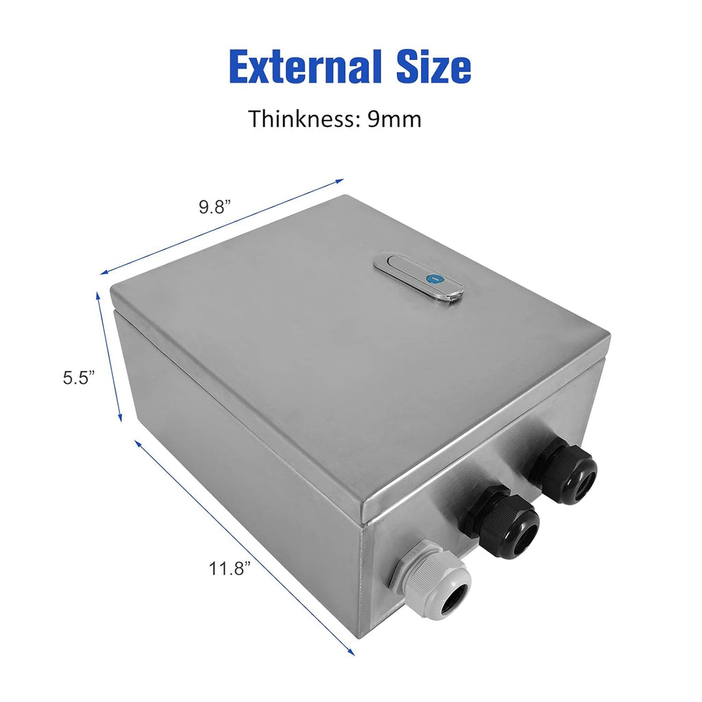 304 Stainless Steel IP65 Waterproof Junction Box with Lock X889105
