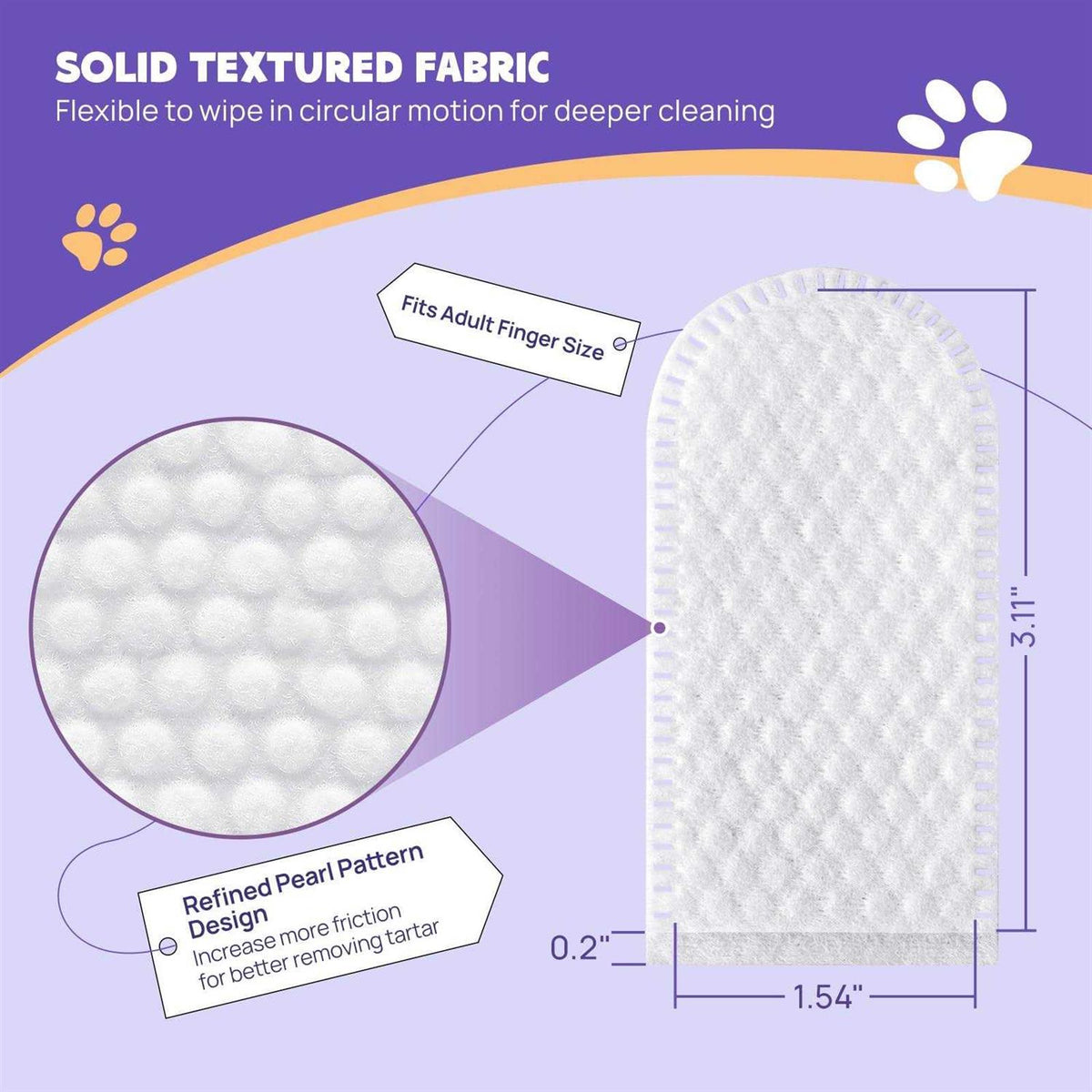 Teeth Cleaning Wipes for Dogs & Cats E586594