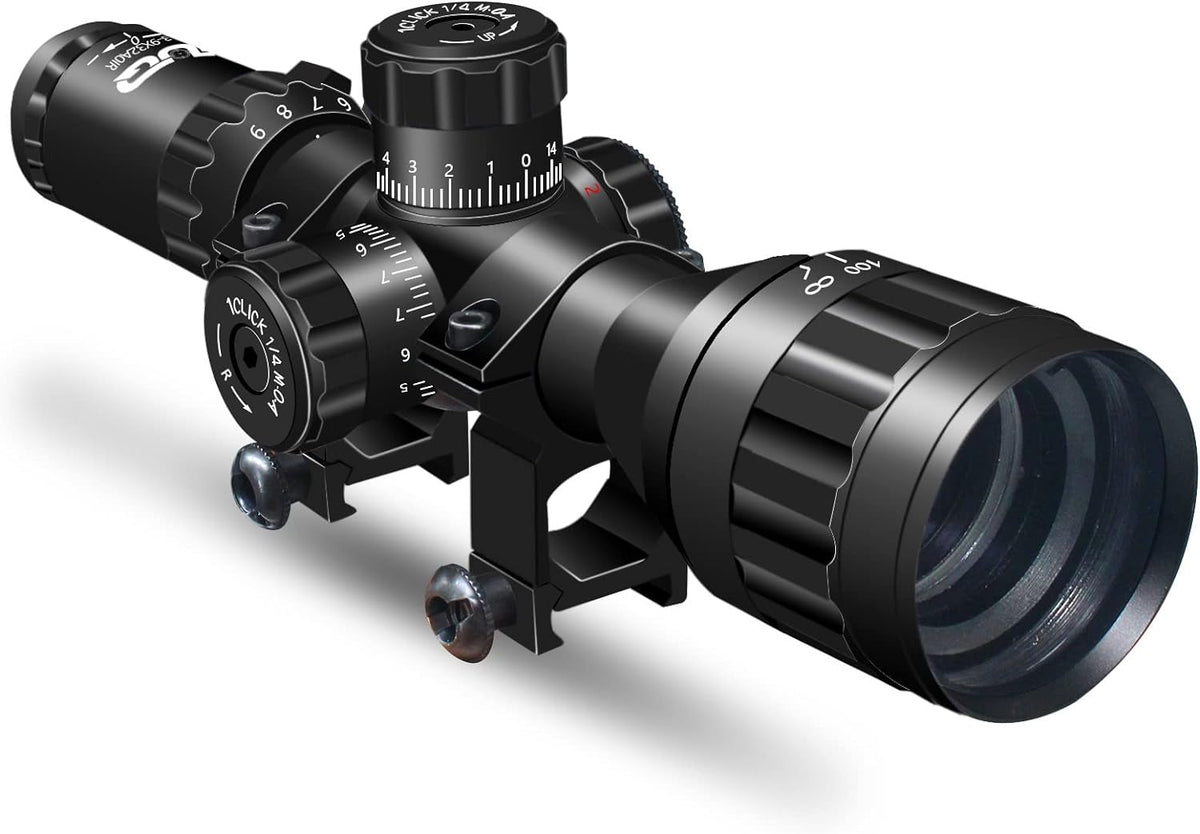 3-9x32 Tactical Rifle Scope with Mount Rings C596