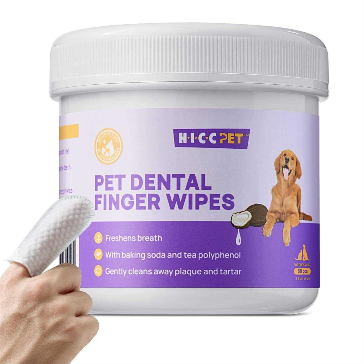 Teeth Cleaning Wipes for Dogs & Cats E586594