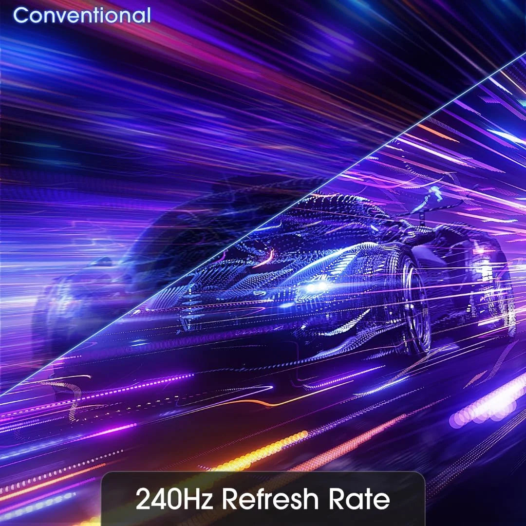 Curved 24.5-inch Gaming Monitor 240Hz 1080p 1ms DisplayPort HDMI Blue Light Shift Built-in Speakers Machine Black N8421