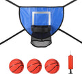 Waterproof Trampoline Basketball Hoop Set with Mini 3 Basketballs and Pump I827