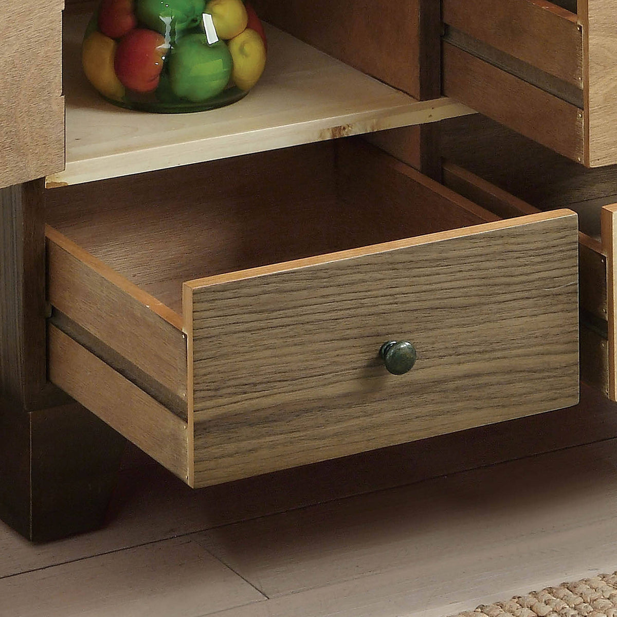Rustic Walnut Solid Wood Chest I28333