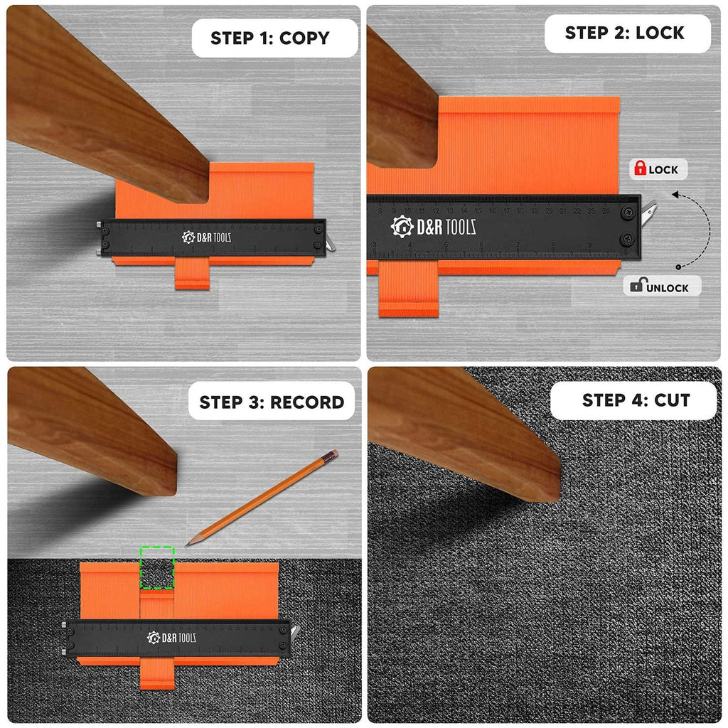 Contour Gauge with Lock 5 & 10 Z664