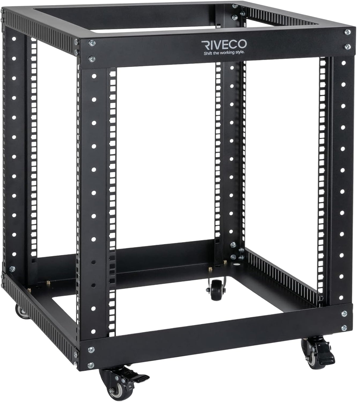 12U Open Frame Server Rack with Casters U2410