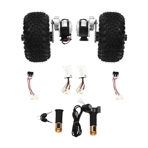 10IN 24V/36V Dual Motor Drive Air Wheel Off-Road Wheel Conversion Kit with Reverse Switch U248