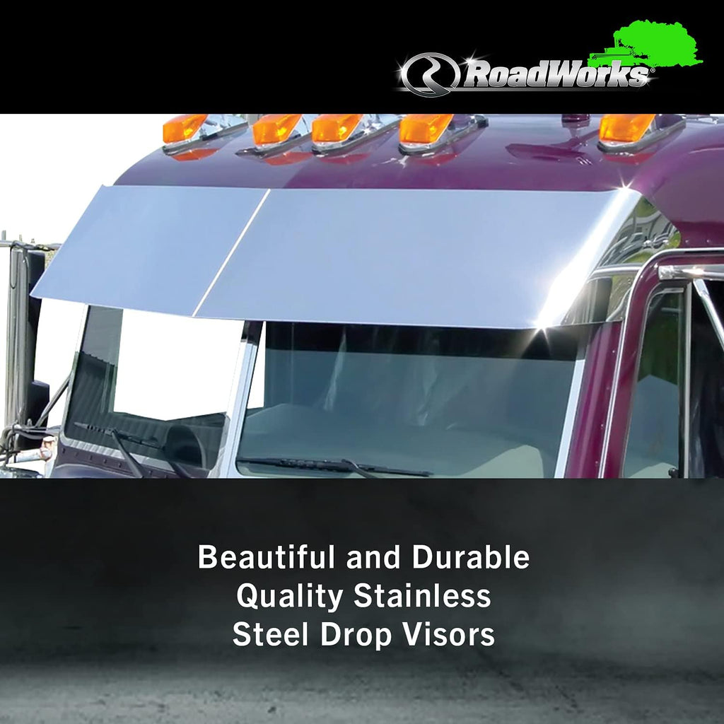 Stainless Steel 13.5” Blind Mount Drop Visor K742
