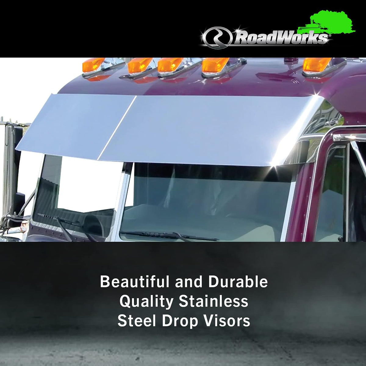 Stainless Steel 13.5” Blind Mount Drop Visor K742