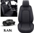 Waterproof Leather Seat Covers 5 PCS Full Set Black Blue C2615