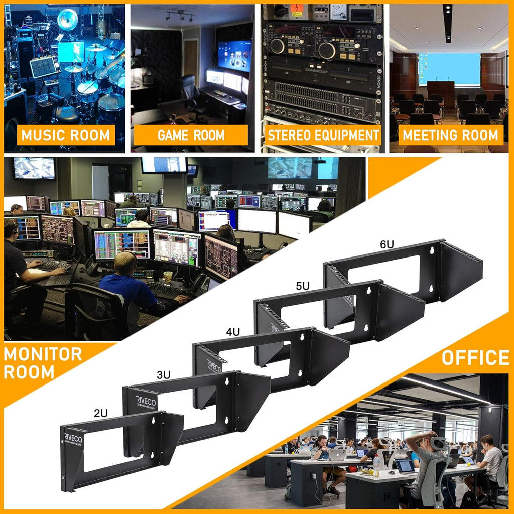 12U Open Frame Server Rack with Casters U2410